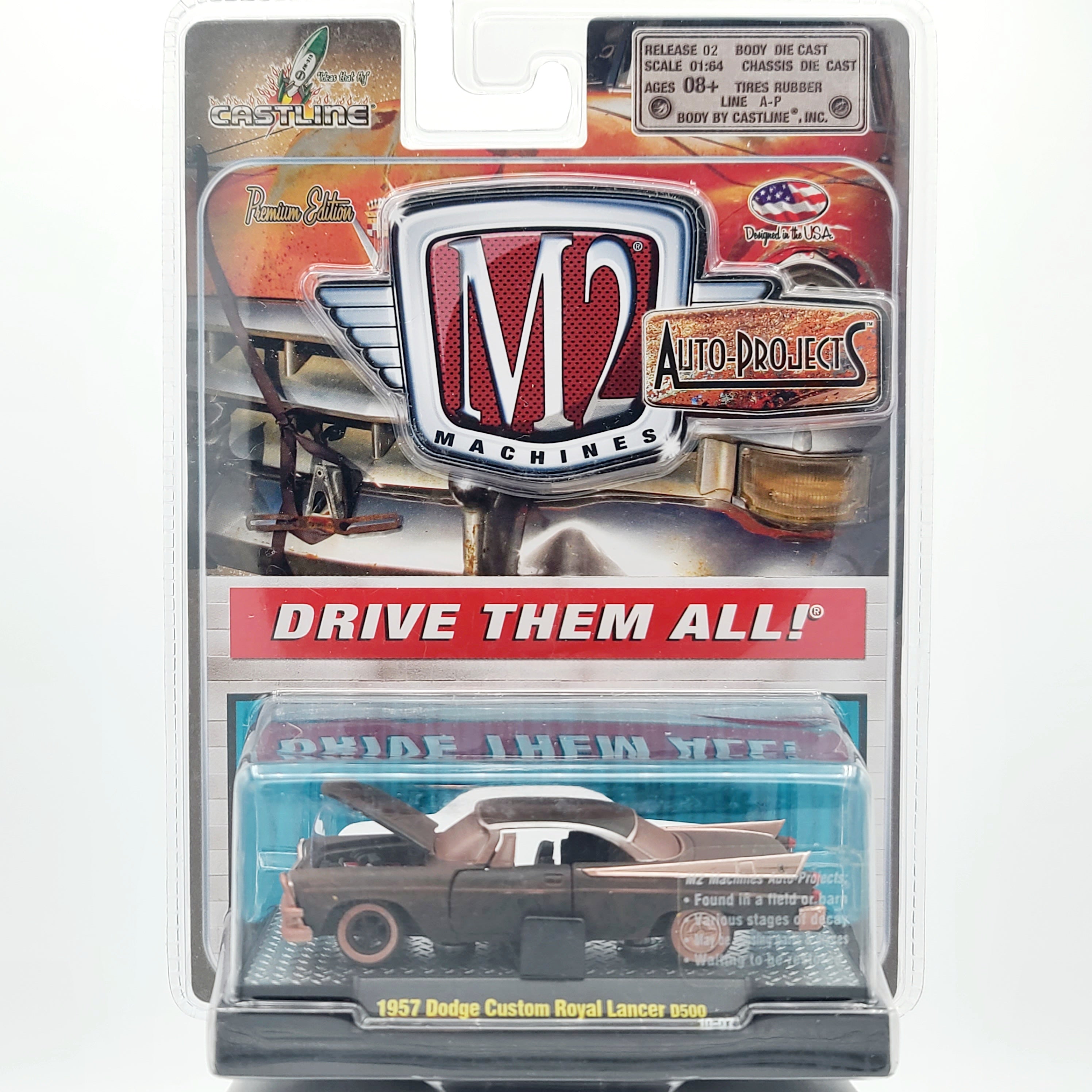 M2 Machines '57 Dodge Royal Lancer - 1:64, Weathered (2010 Auto-Projects Rel. 2)